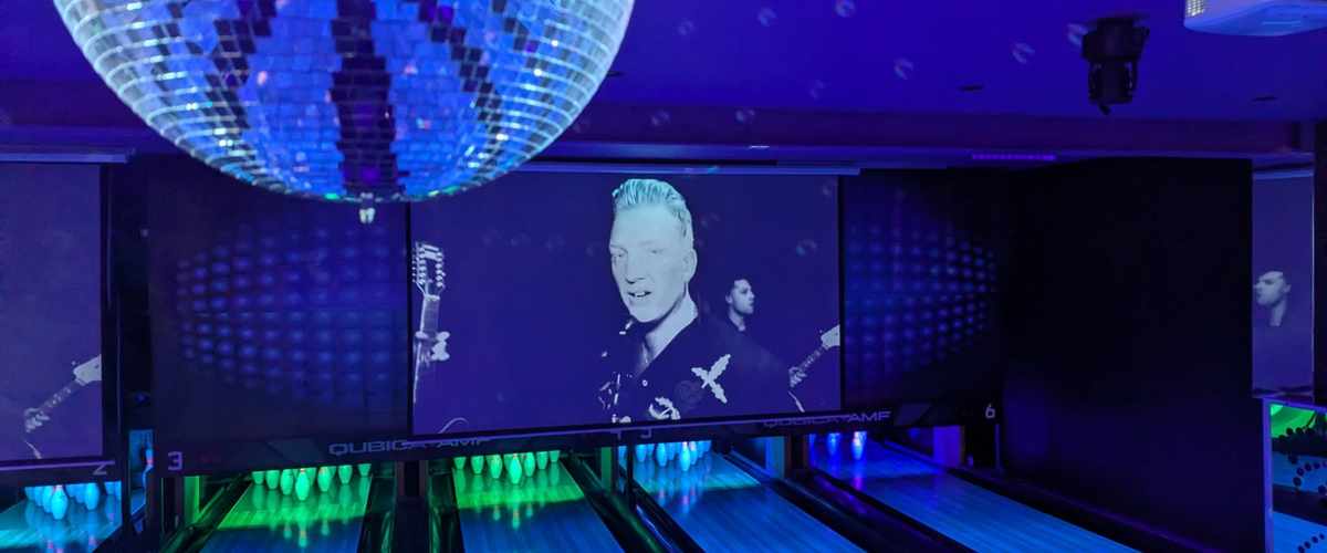 Inside Spinners Bar and Bowl entertainment venue Maroochydore